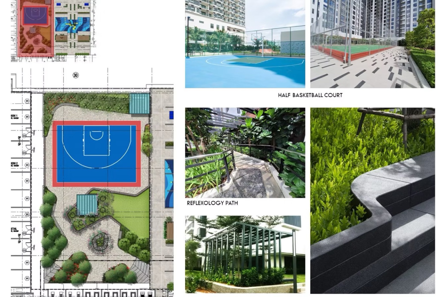 Klebang Cove facilities plan showing the pool deck