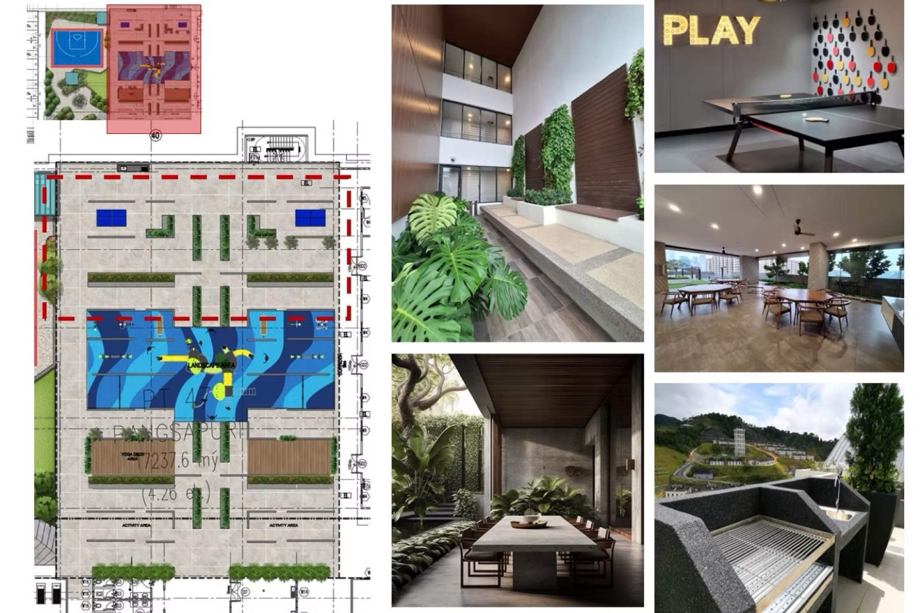 Klebang Cove indoor facilities plan