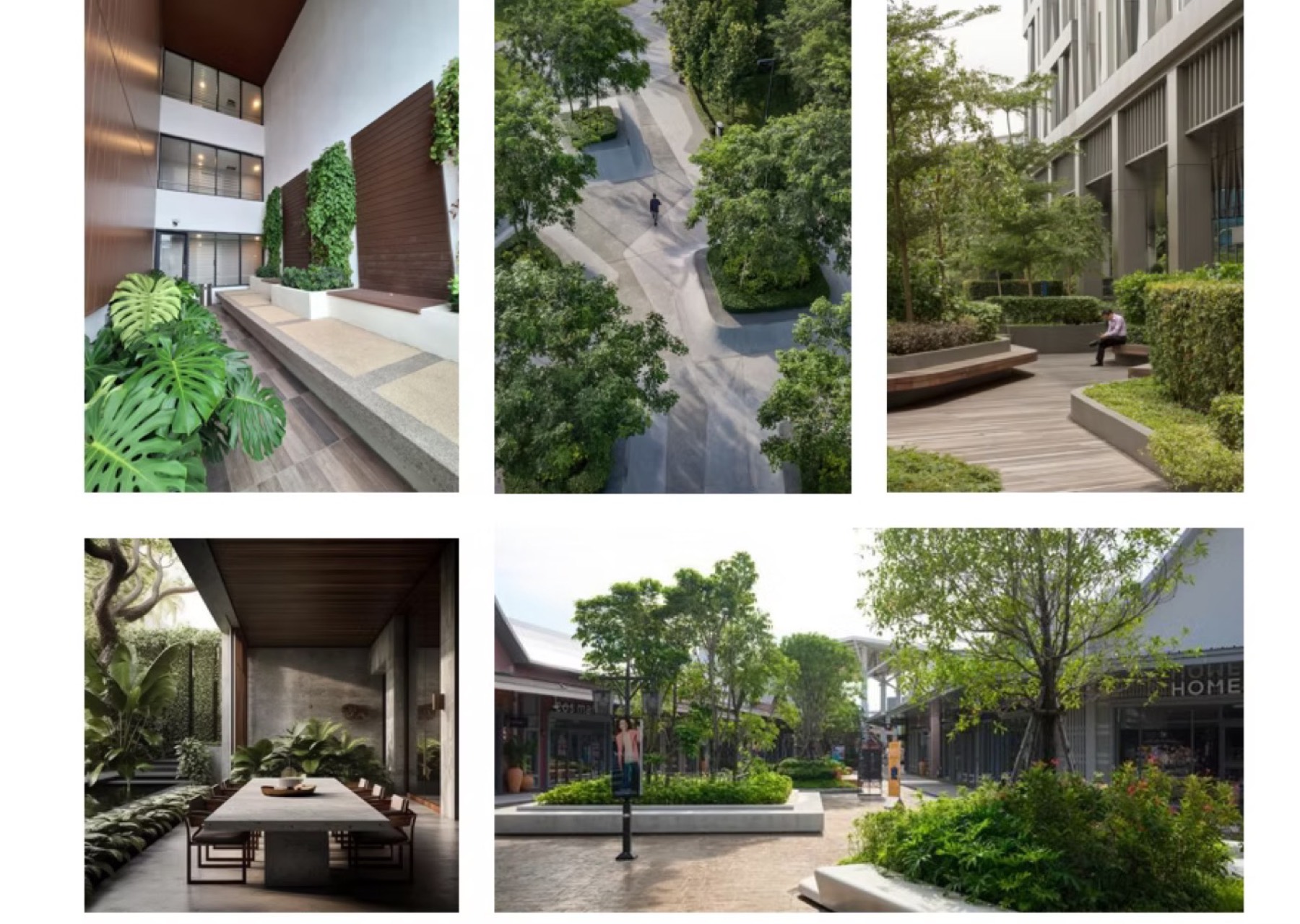 Landscaped deck and walkways at Klebang Cove Residensi