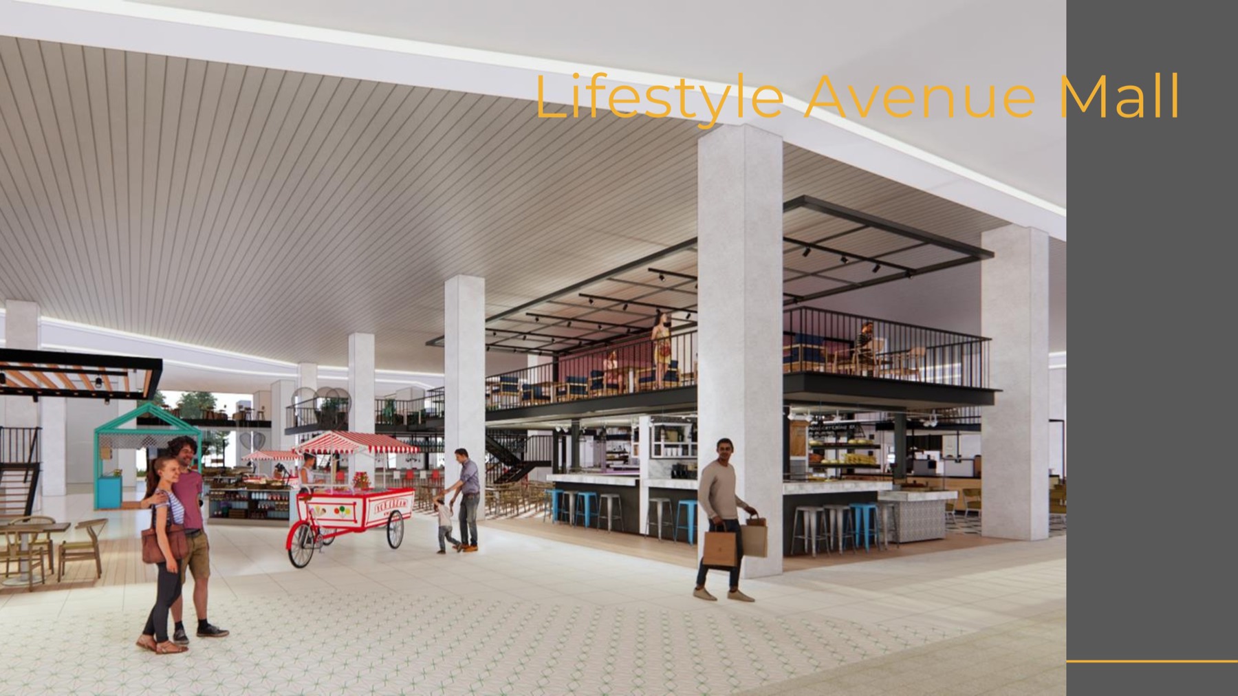 Artist's impression of the mall interior at Parkland Avenue