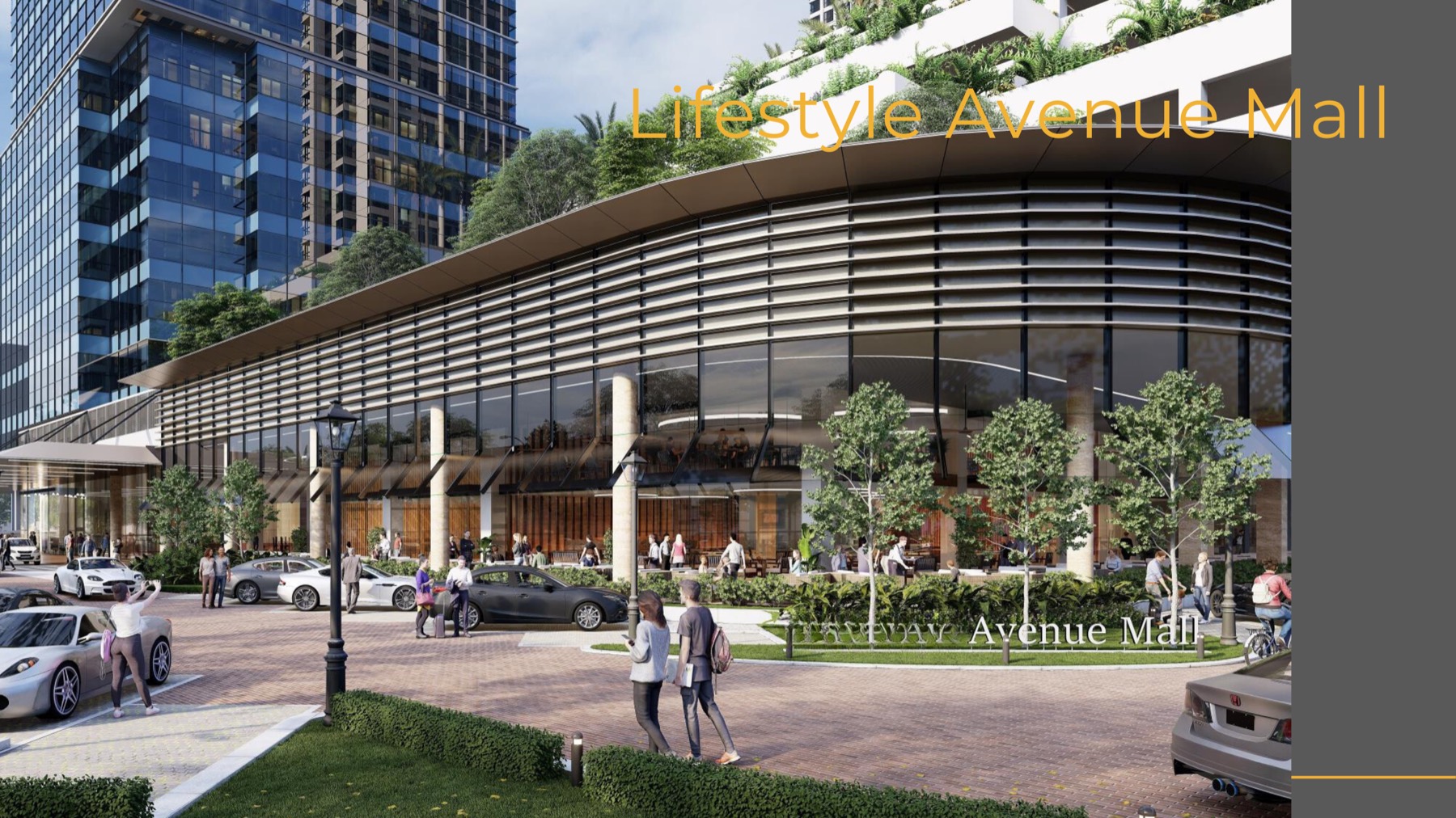 Artist's impression of the mall at Parkland Avenue