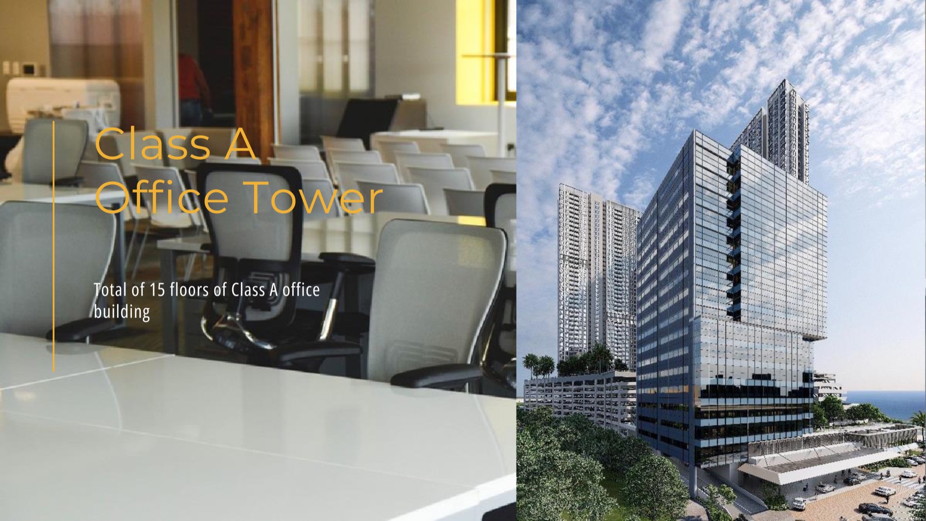 Artist's impression of the office tower at Parkland Avenue