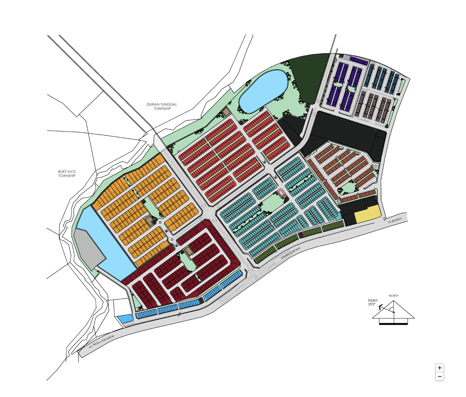 Master plan for Taman Gapam Perdana, Melaka